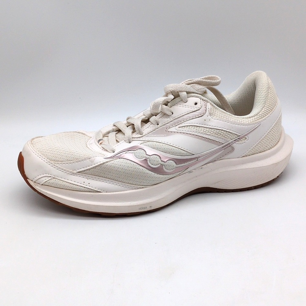 Saucony Shoes Womens Cohesion 17 White 11 Wide Running Sneakers S10944-130